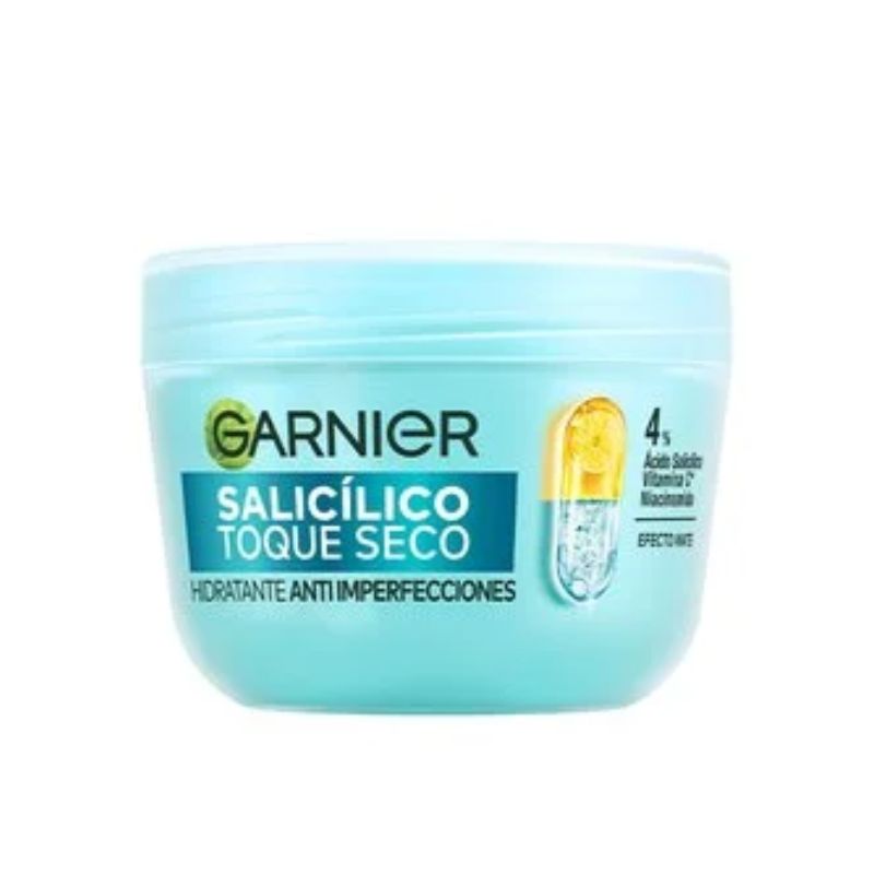 GARNIER CREMA FACIAL HIDRATANTE TOQUE SECO CON ÁCIDO SALICÍLICO X 85 G.